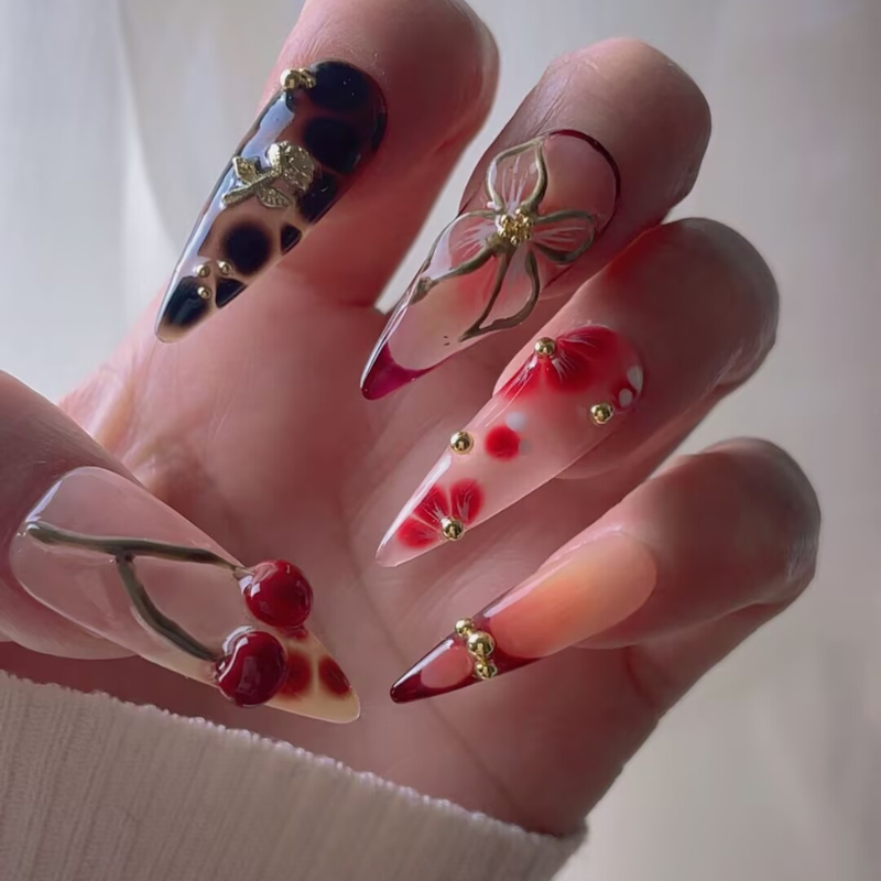 Handmade nails Pointy style 43