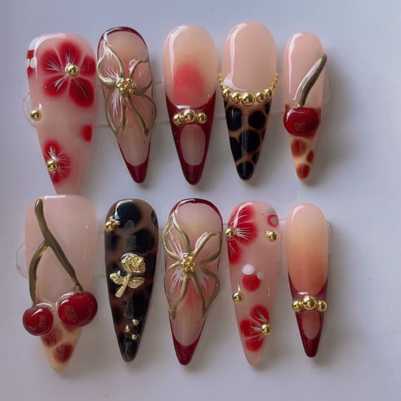 Handmade nails Pointy style 43