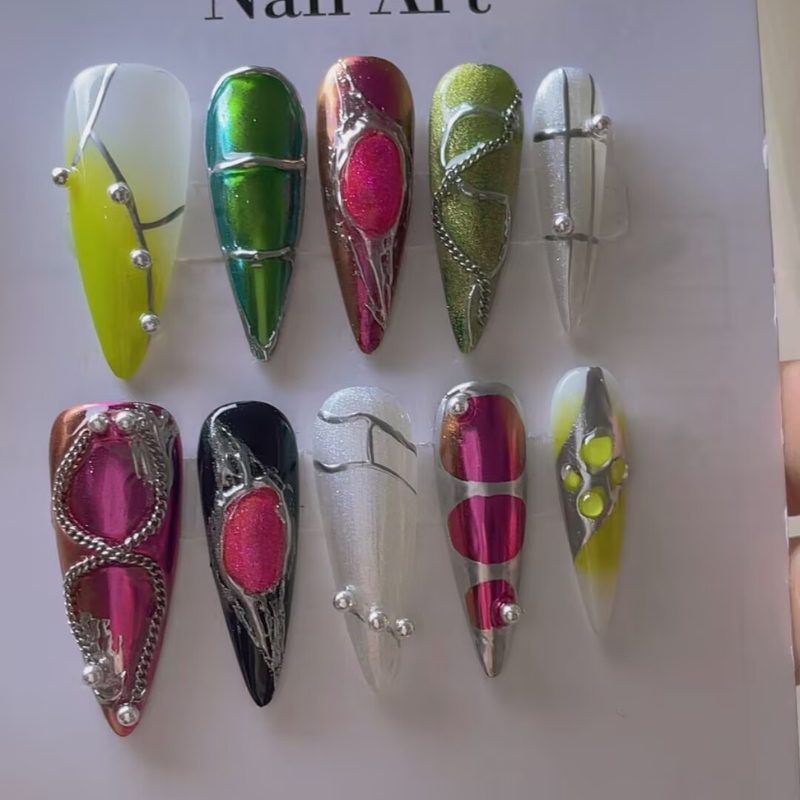 Handmade nails Pointy style 40