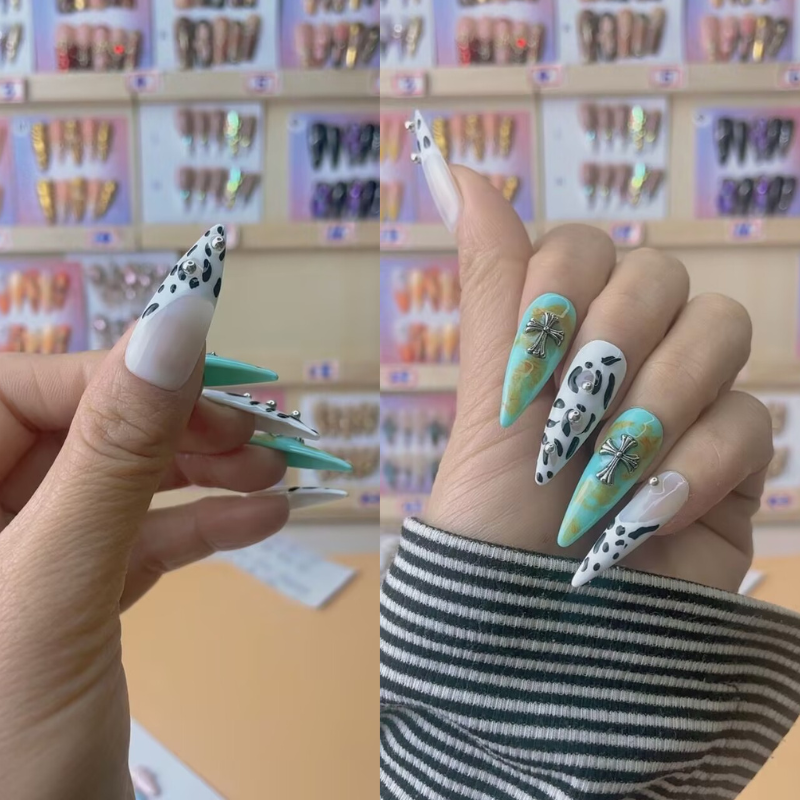 Handmade nails Pointy style 18