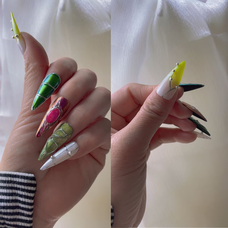 Handmade nails Pointy style 40