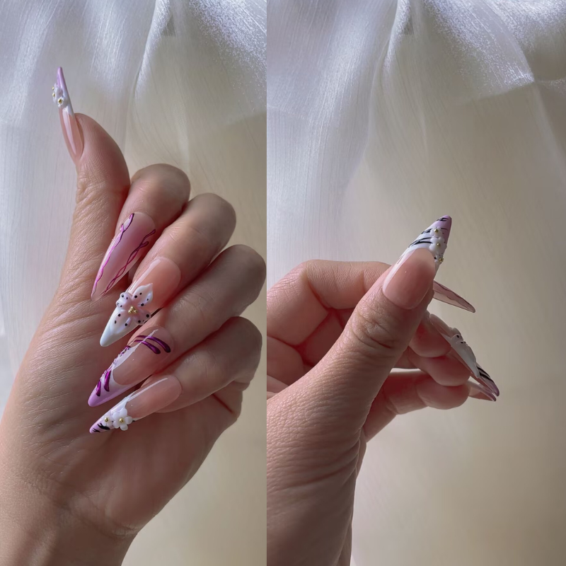 Handmade nails Pointy style 41