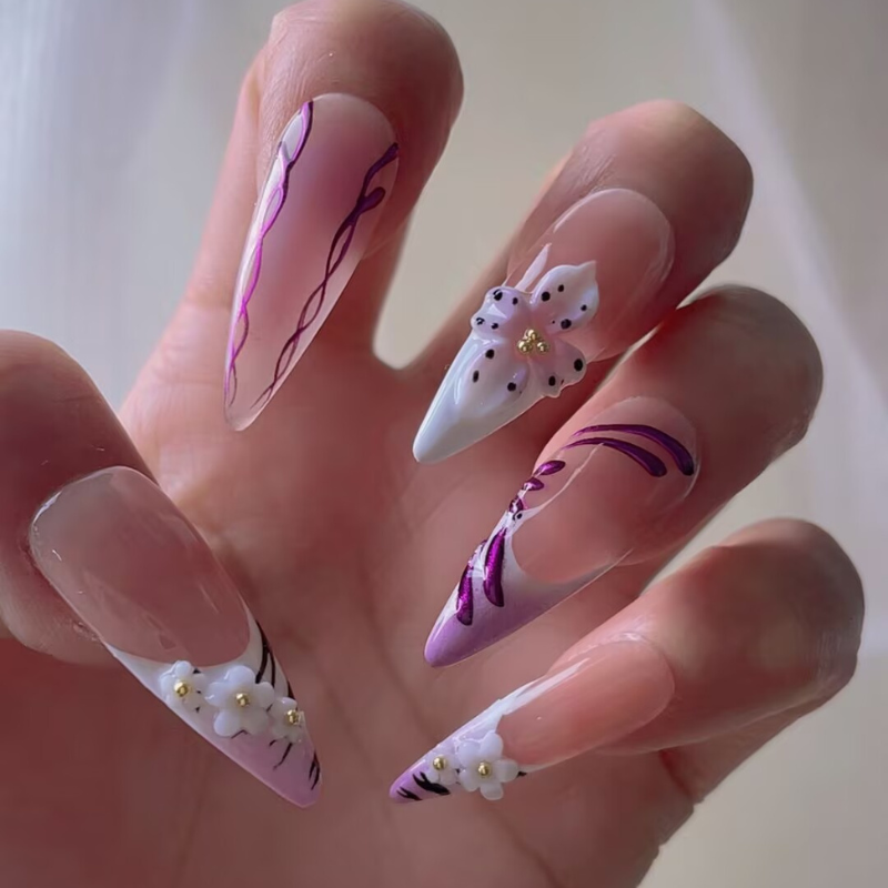 Handmade nails Pointy style 41