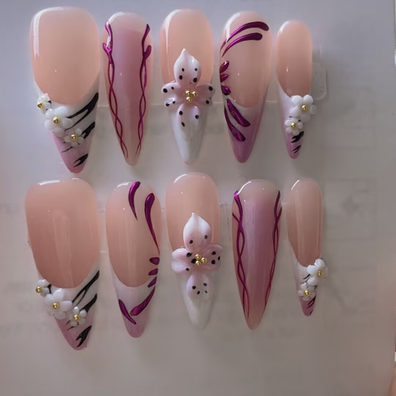 Handmade nails Pointy style 41