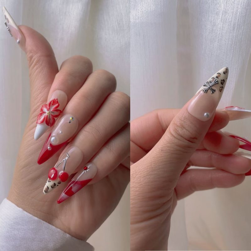 Handmade nails Pointy style 46
