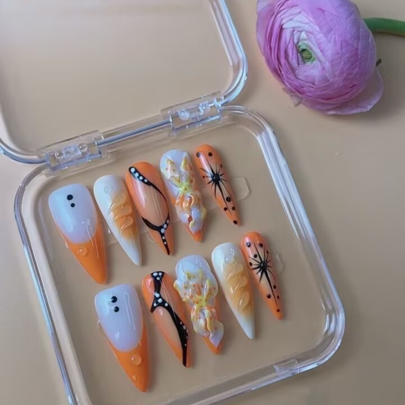 Handmade nails Pointy style 0328-6