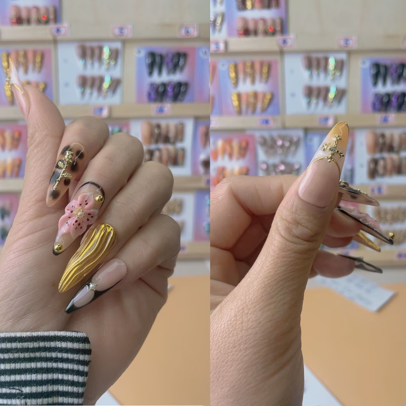 Handmade nails Pointy style 19