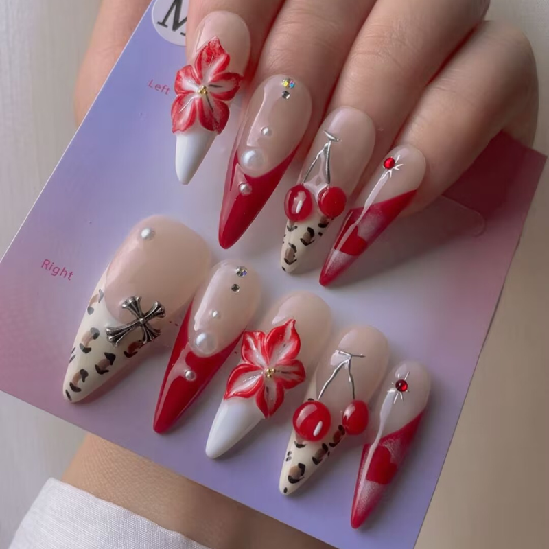 Handmade nails Pointy style 46