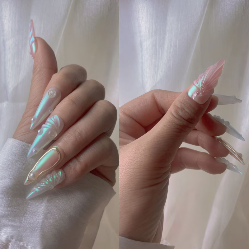 Handmade nails Pointy style 47