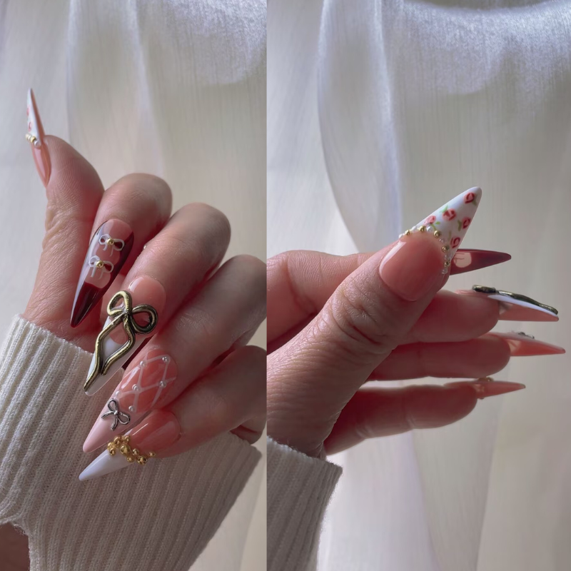 Handmade nails Pointy style 30