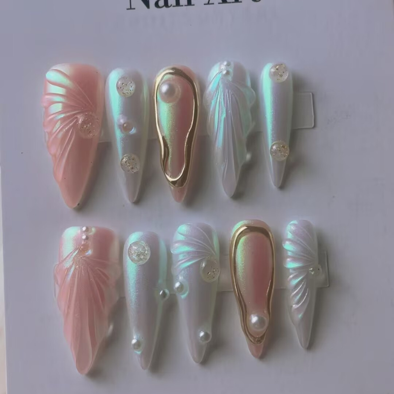 Handmade nails Pointy style 47
