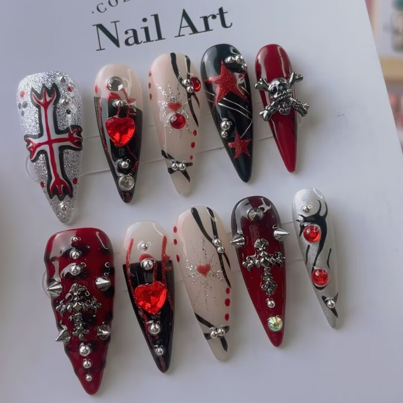 Handmade nails Pointy style 0328-5