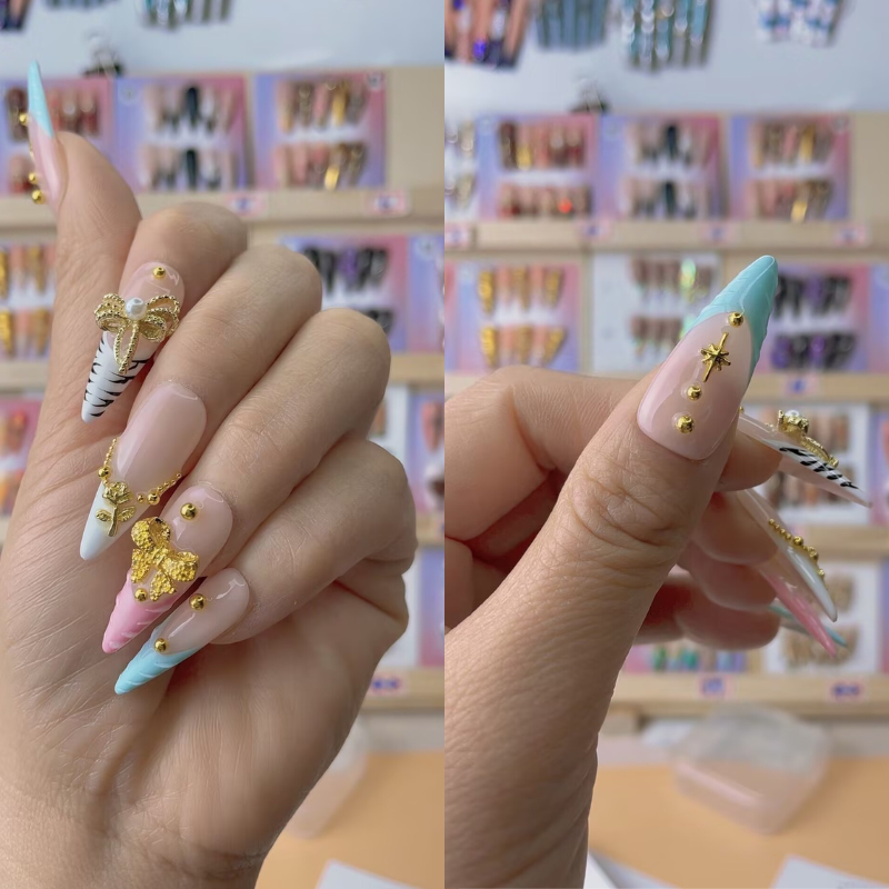 Handmade nails Pointy style 21