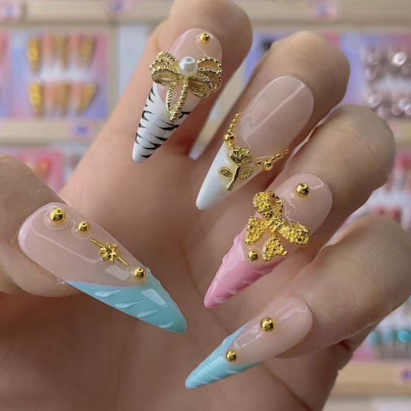 Handmade nails Pointy style 21