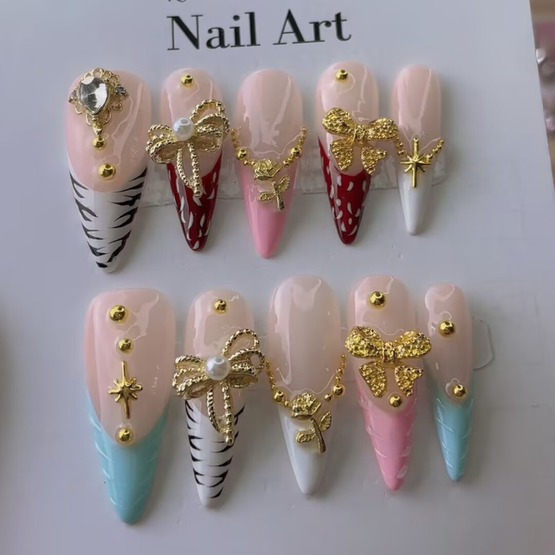 Handmade nails Pointy style 21