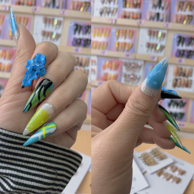 Handmade nails Pointy style 23