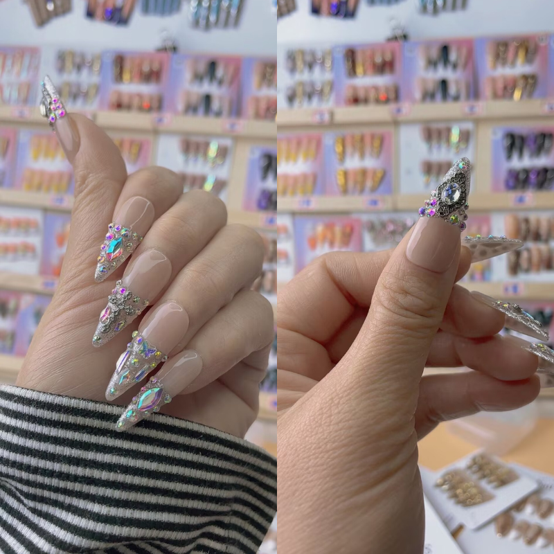 Handmade nails Pointy style 24