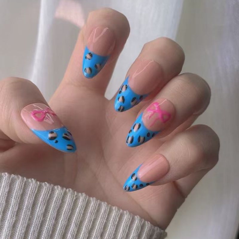 Almond style nails press on nails Live No.4