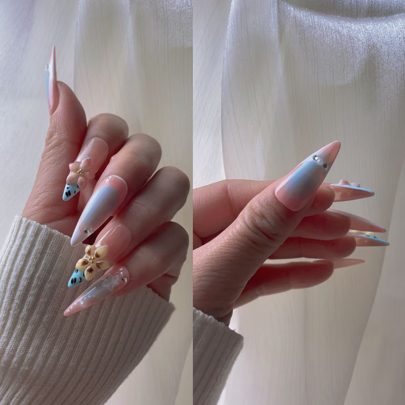 Handmade nails Pointy style 31