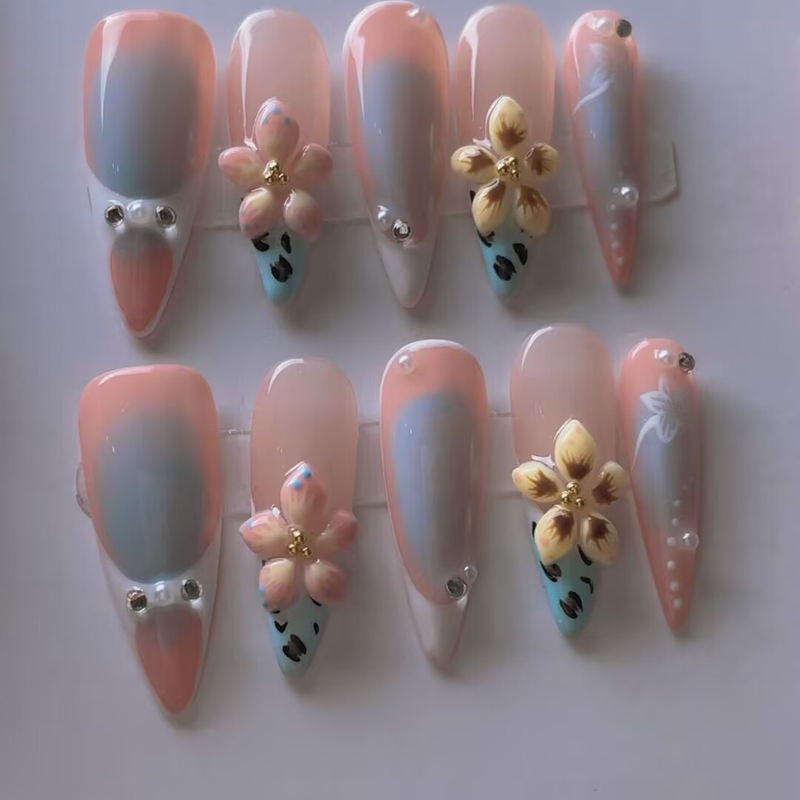 Handmade nails Pointy style 31