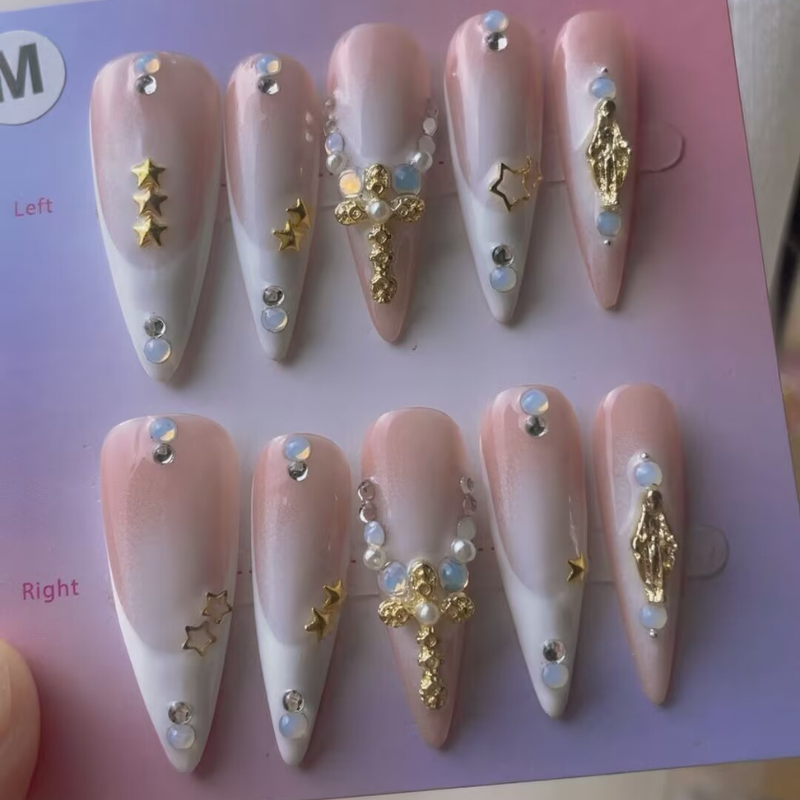 Handmade nails Pointy style 51
