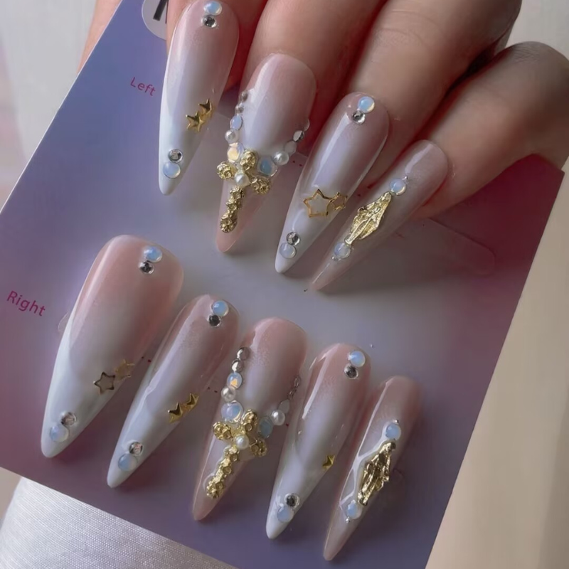 Handmade nails Pointy style 51