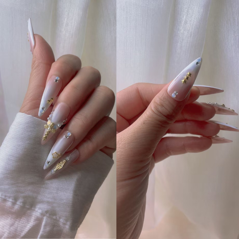 Handmade nails Pointy style 51