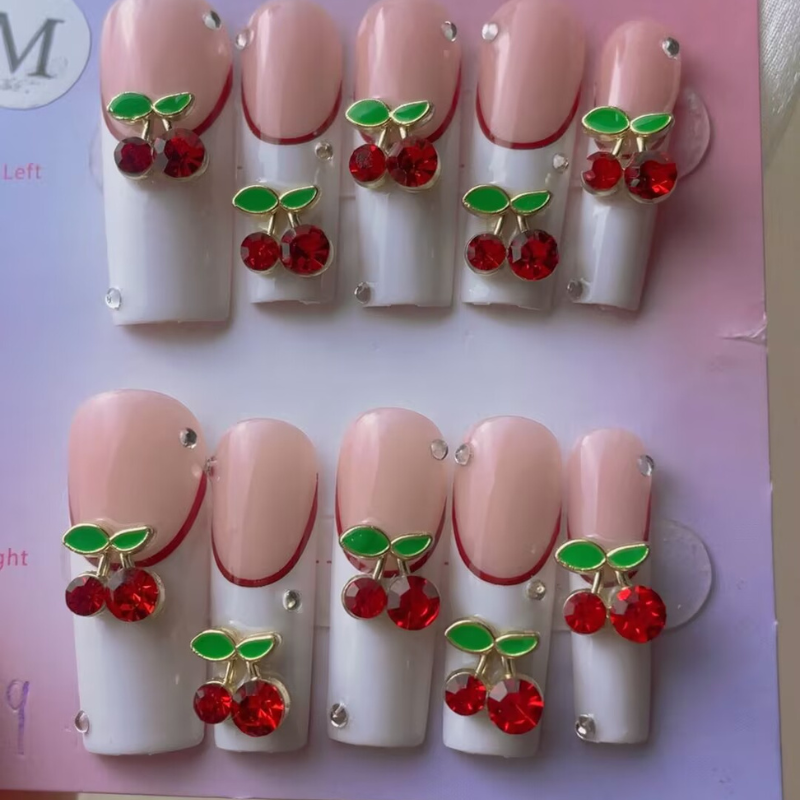 Handmade nails Square Shape Nails 106