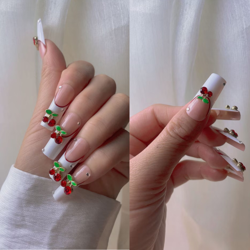 Handmade nails Square Shape Nails 106