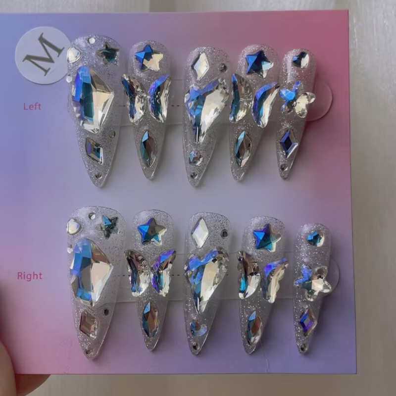 Handmade nails Pointy style 52