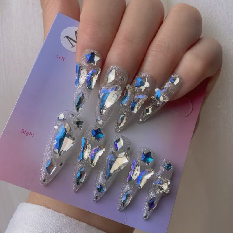 Handmade nails Pointy style 52