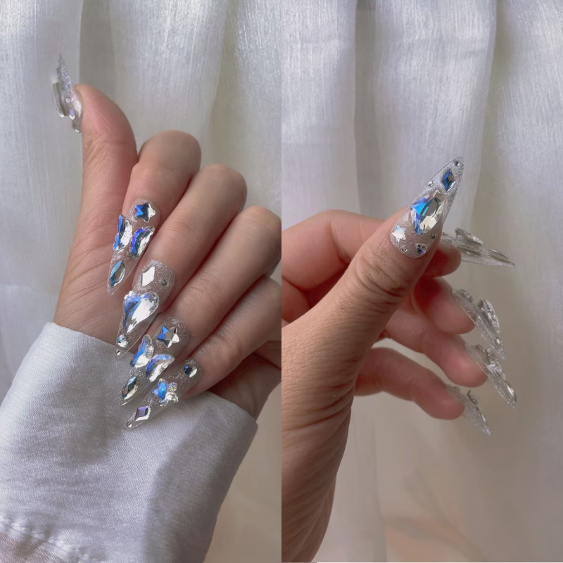 Handmade nails Pointy style 52