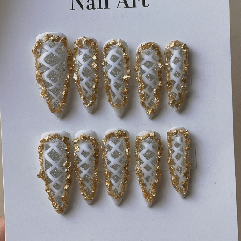 Handmade nails Pointy style 55