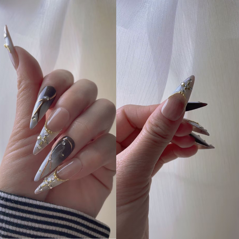 Handmade nails Pointy style 33