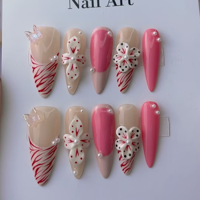 Handmade nails Pointy style 27