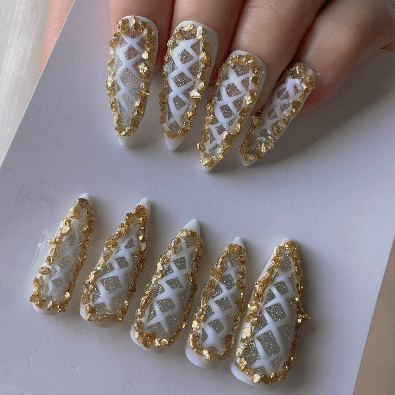 Handmade nails Pointy style 55