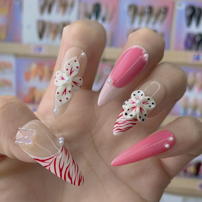 Handmade nails Pointy style 27
