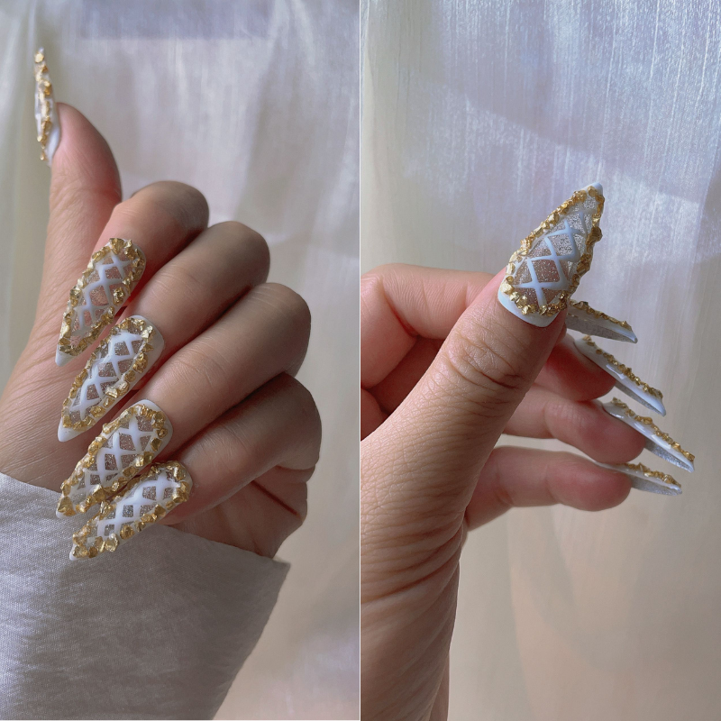 Handmade nails Pointy style 55