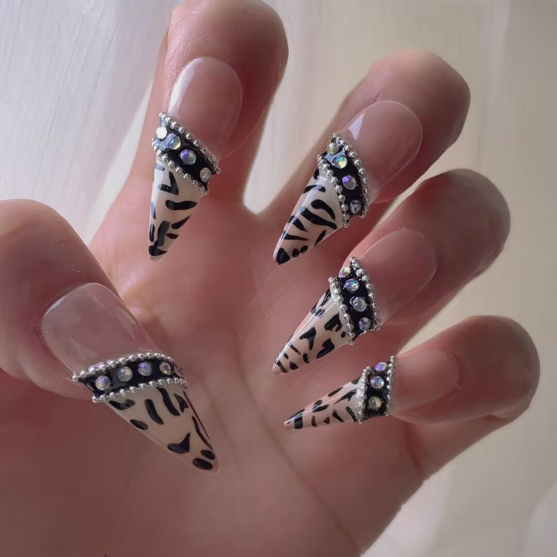 Handmade nails Pointy style 34