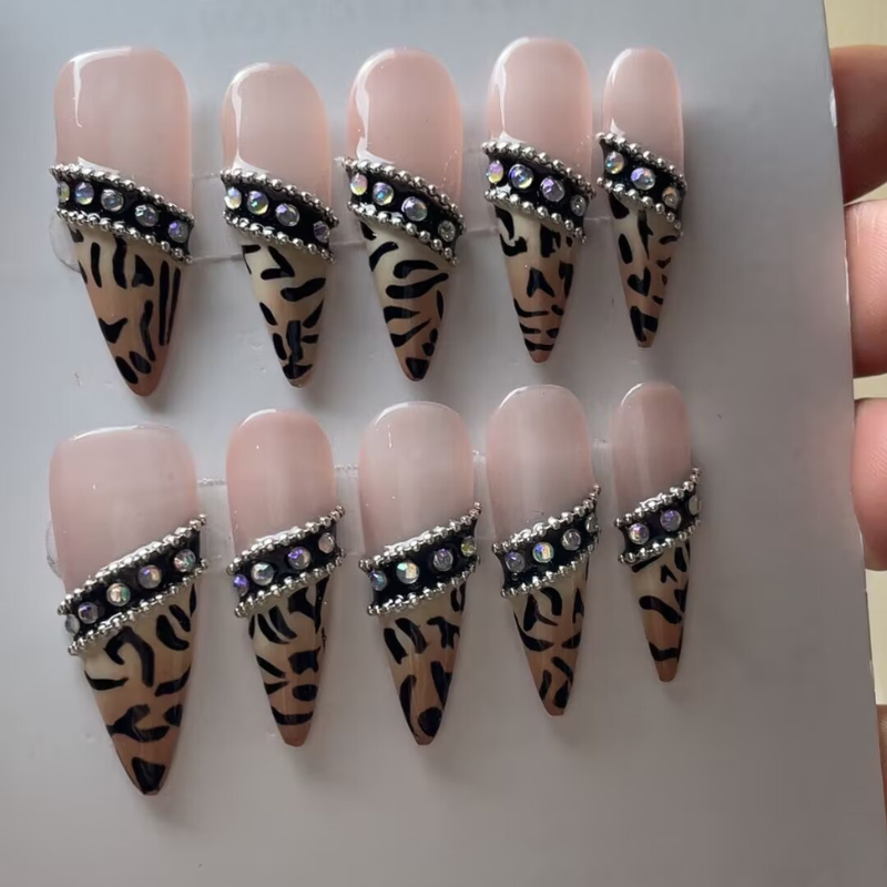 Handmade nails Pointy style 34