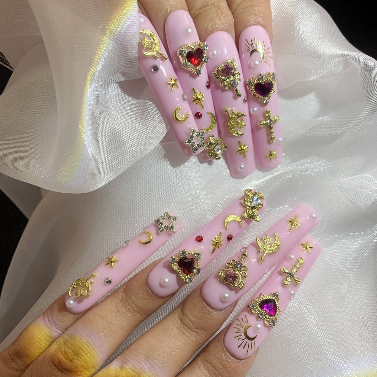 5cm Extra Long Luminous Press on Nails No.92