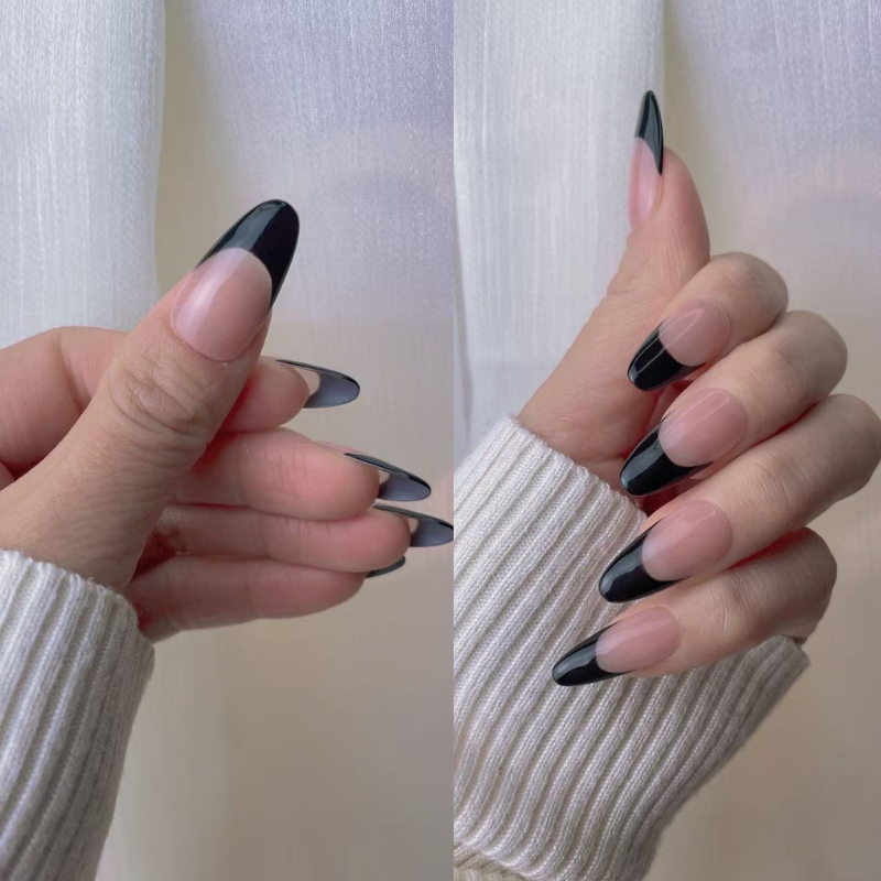 French style press on nails No.86