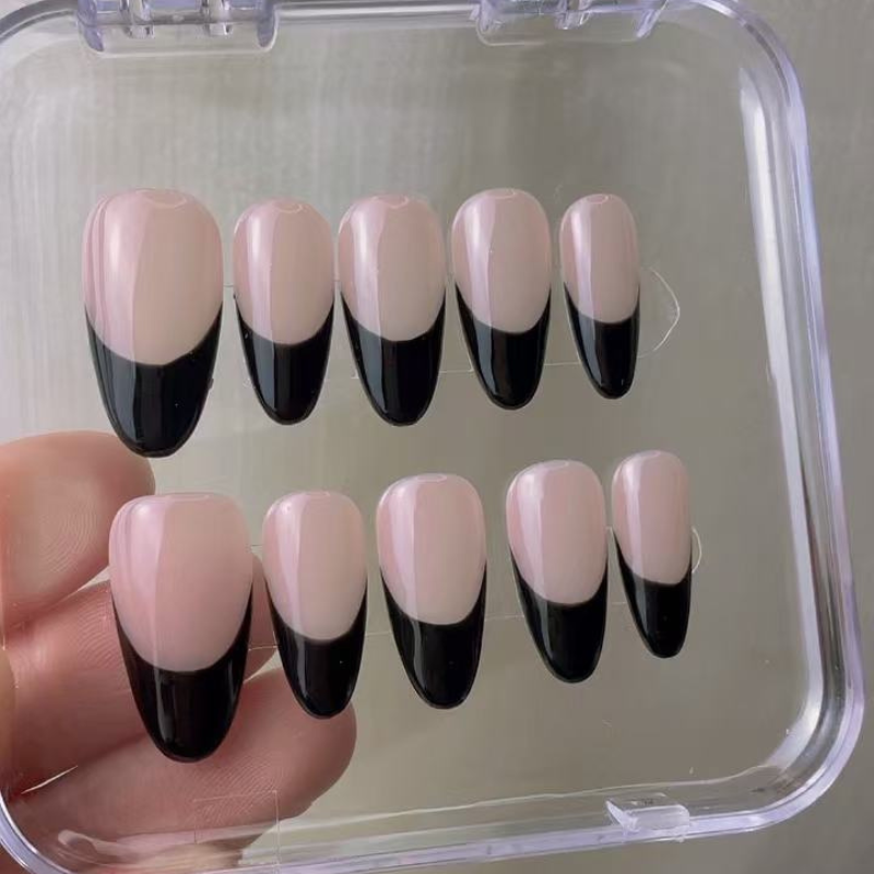 French style press on nails No.86