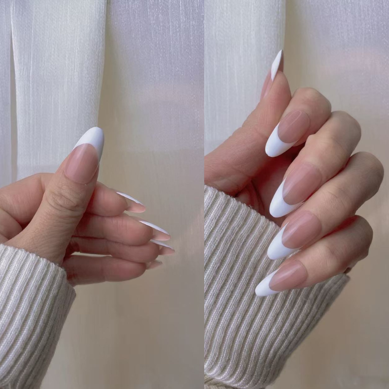 French style press on nails No.89