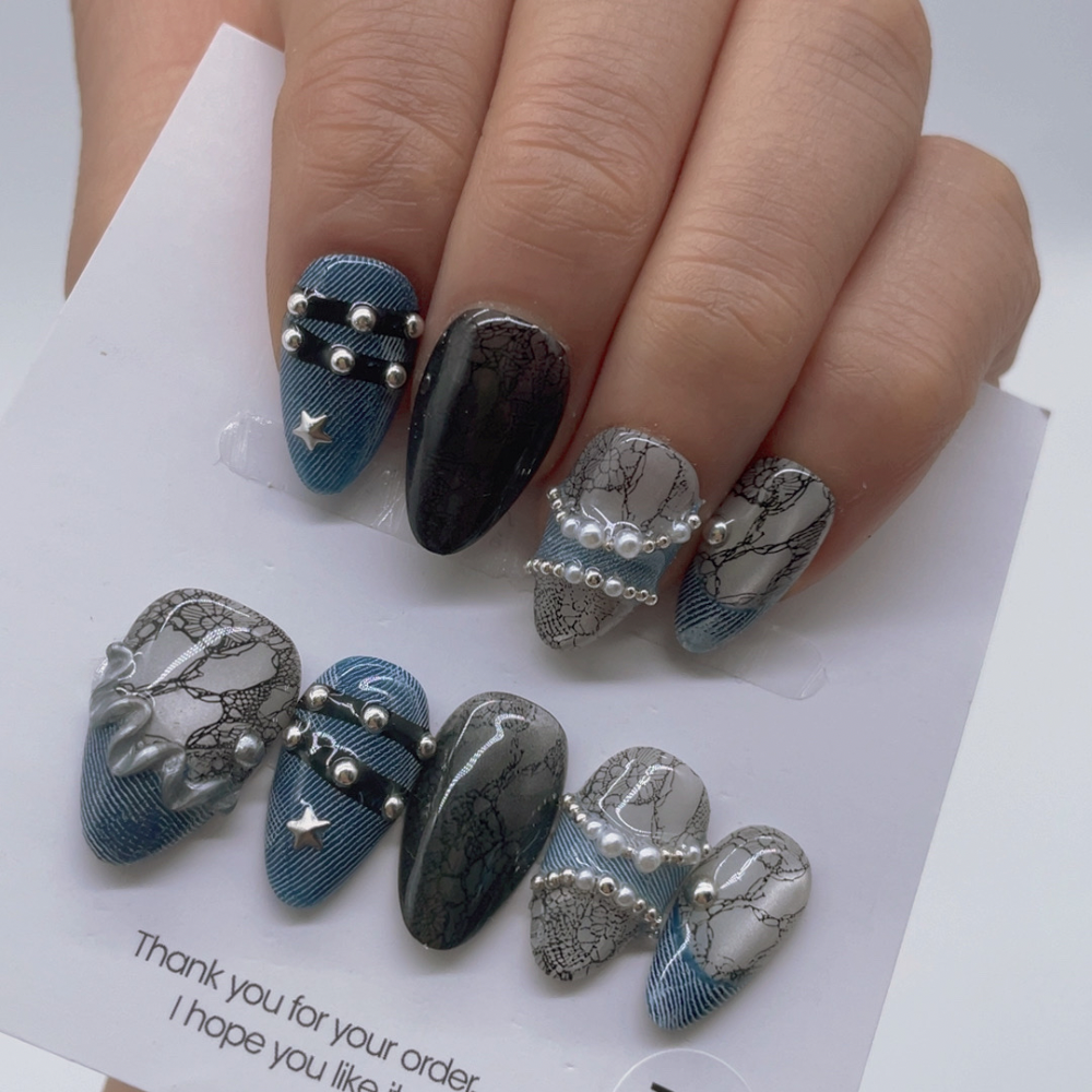 Short style nails Live number No.6