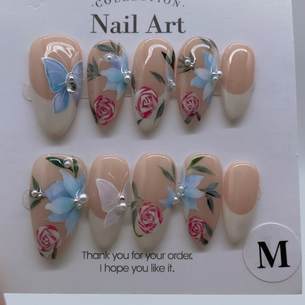 French Bow press on nails