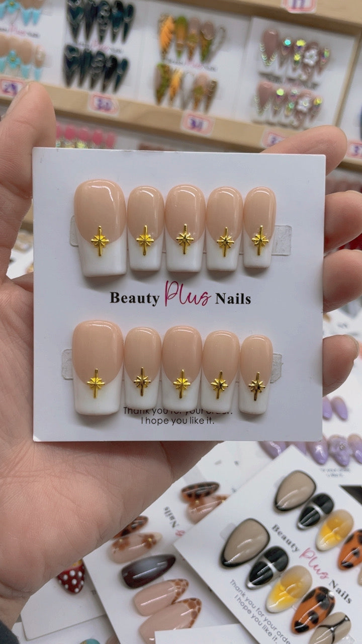 Handmade nails Square Shape Nails 109
