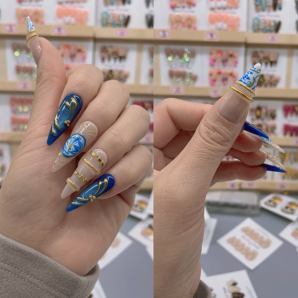 Handmade nails Pointy style 17