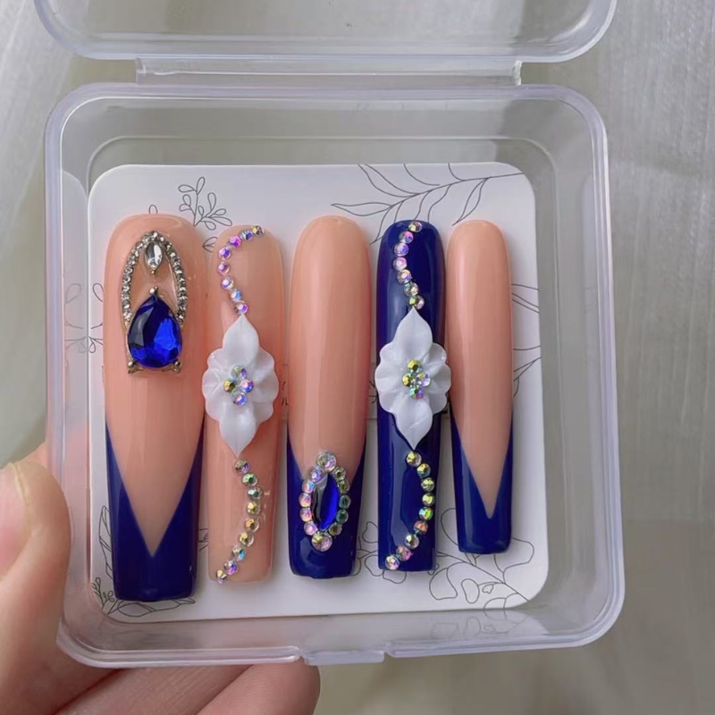 Long Style Press on nails Live No.106