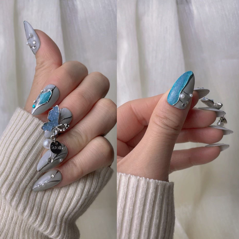 Short Style Press On Nails Live No.15